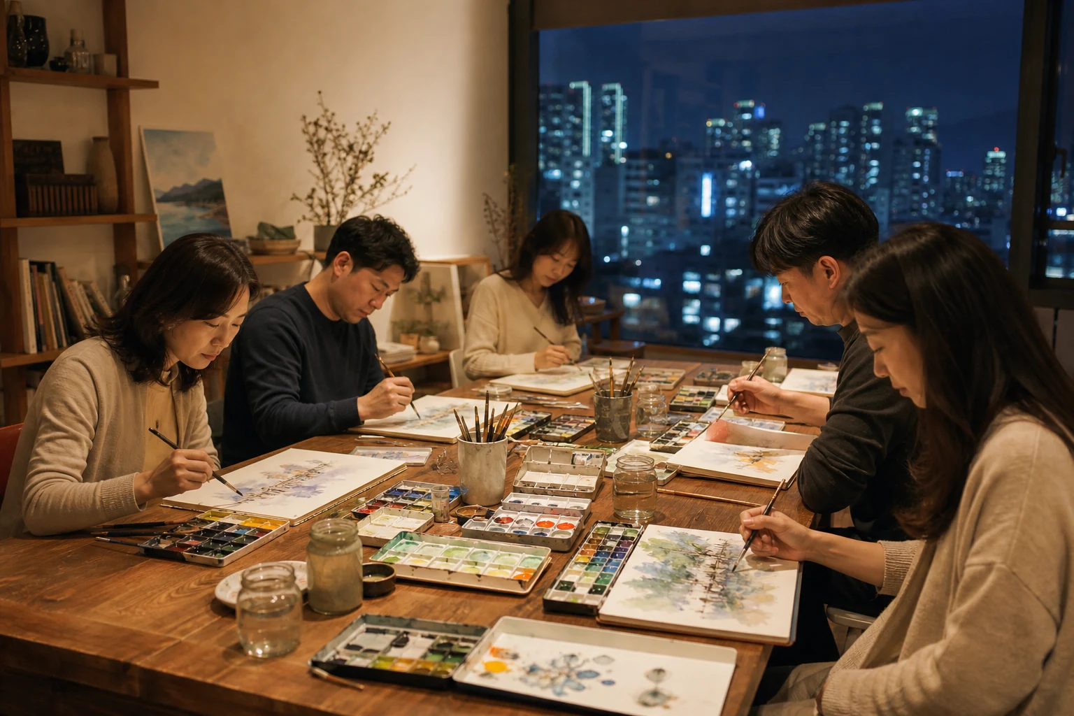 송파 취미미술학원 수채화 드로잉 클래스